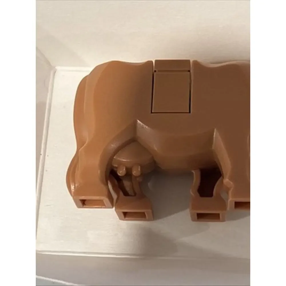 Lego Cow Medium Nougat #64452pb01c03 Set #60346 Barn & Farm Animals